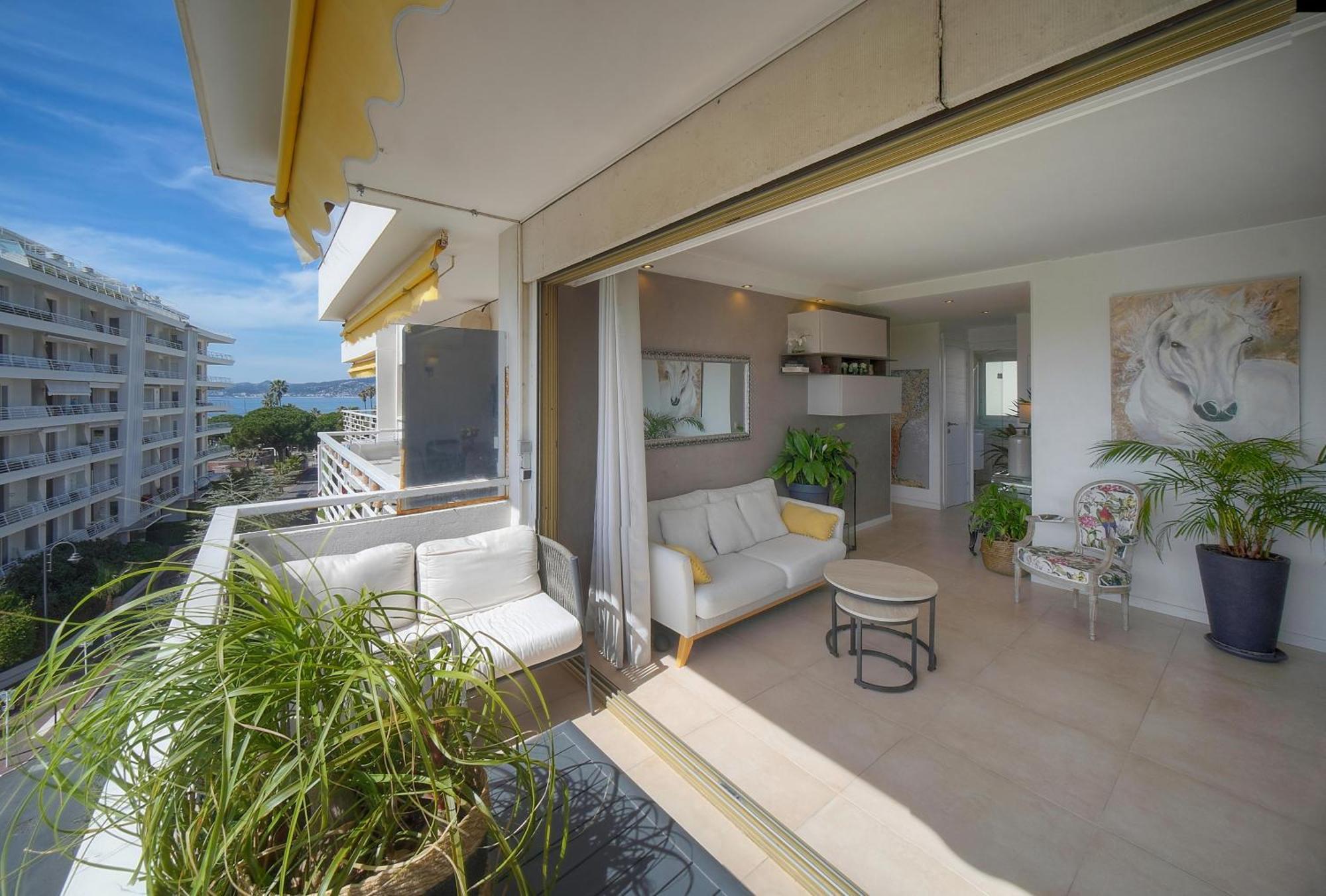 Frgk "Etoile Du Sud Terrasse Vue Mer Palm Beach" Cannes Exterior photo